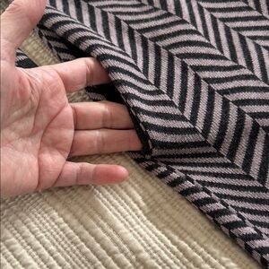 Joan Vass Tan and Black Long Chevron Cardigan Sooo soft